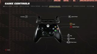This image shows an image of theDefensive Engaged game controls. 