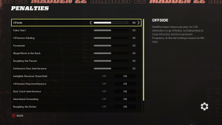 This image shows the Penalties settings listed below.