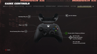 This image shows an image of the Player Locked Received game controls. 
