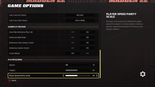 This image shows all the Game Options settings listed below.