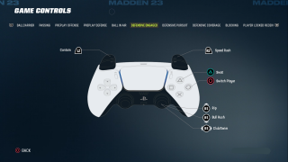 This image shows an image of the Defensive Engaged game controls. 