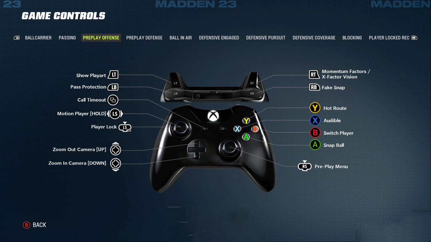 Madden NFL 23 Controls Settings For Xbox One An Official EA Site