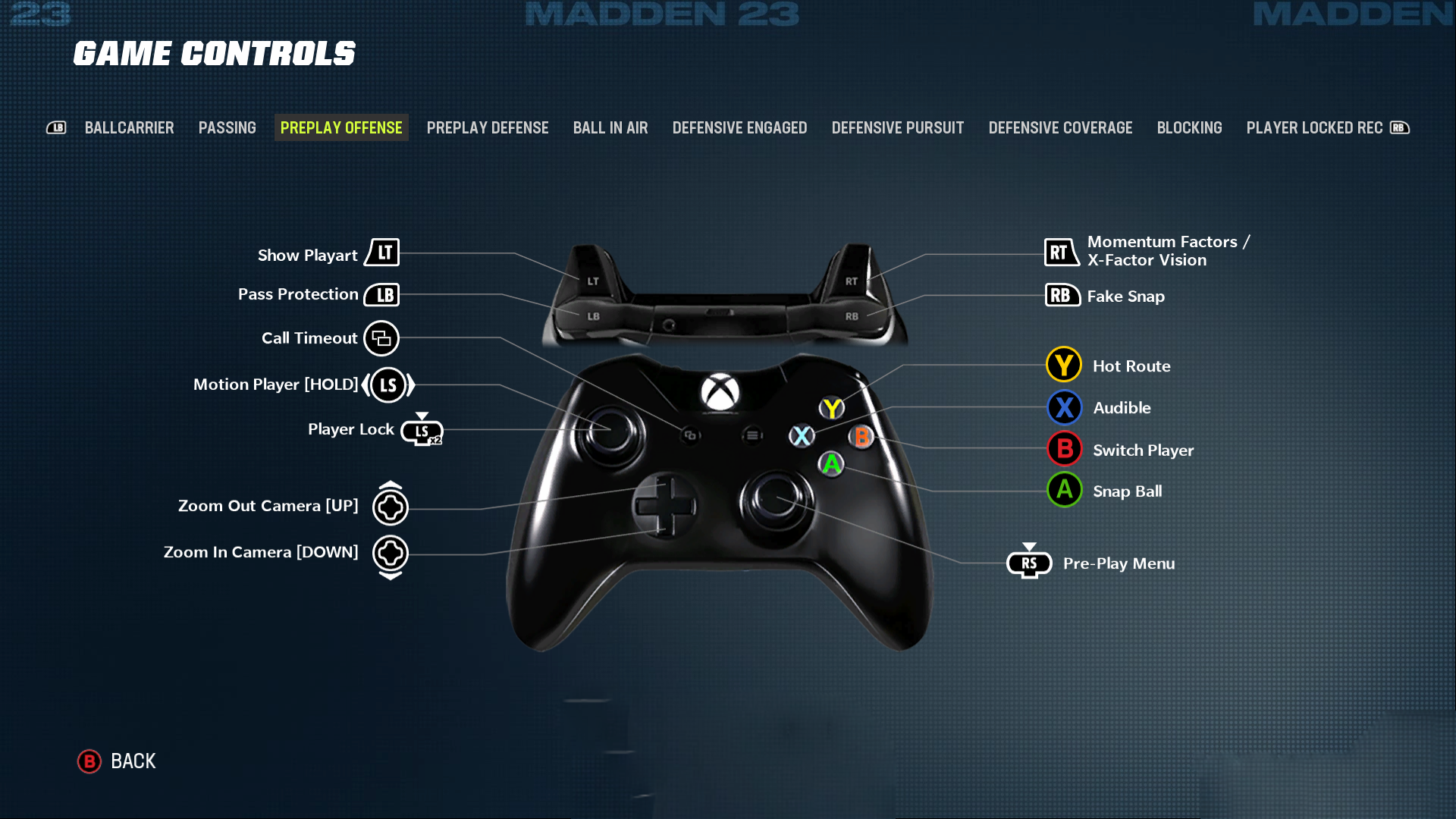 Madden NFL 23 Controls Settings For Xbox One An Official EA Site