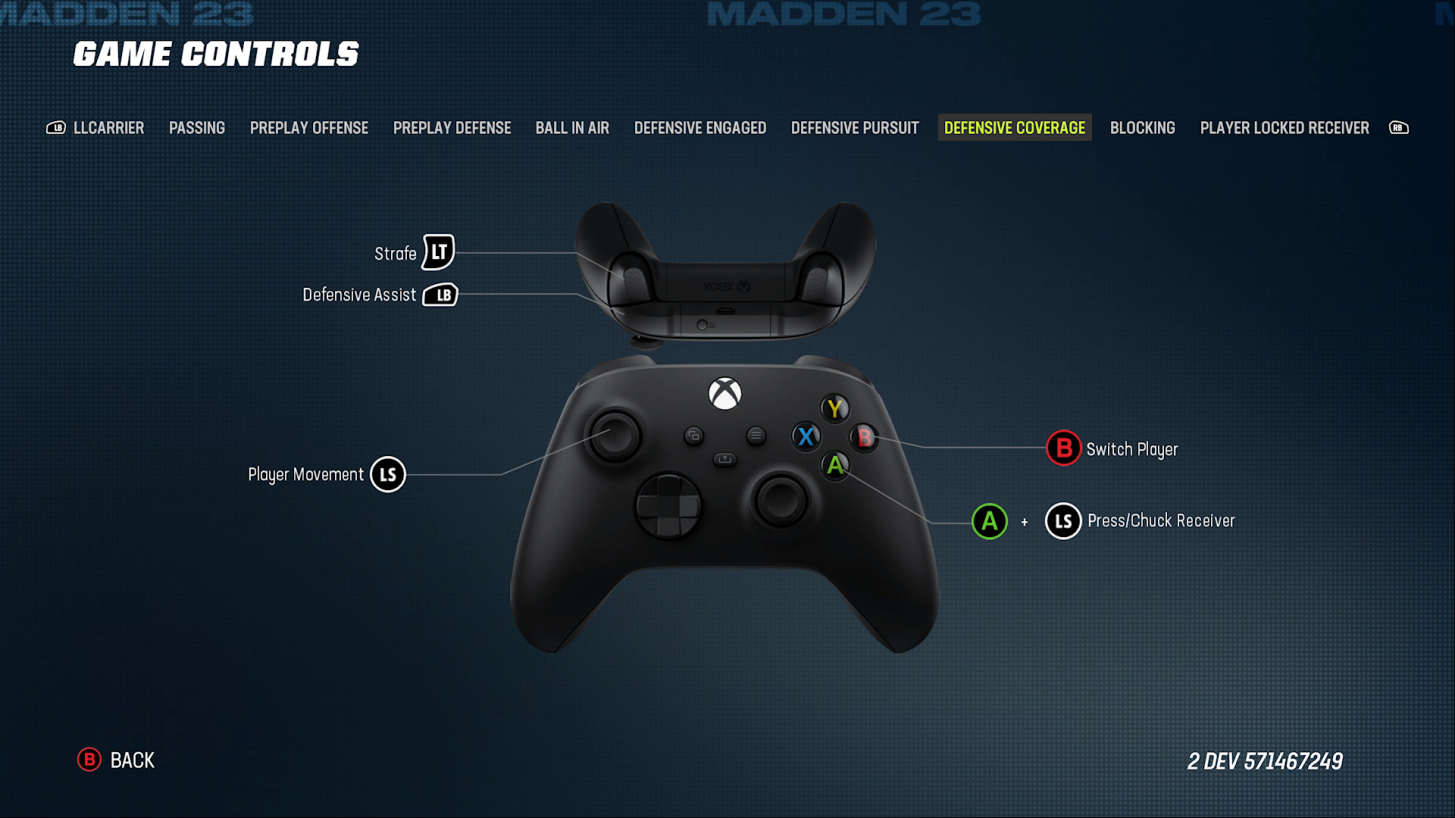 Madden NFL 23 Controls Settings For Xbox Series X An Official EA Site