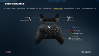  This image shows an image of the Defensive Pursuit game controls. 