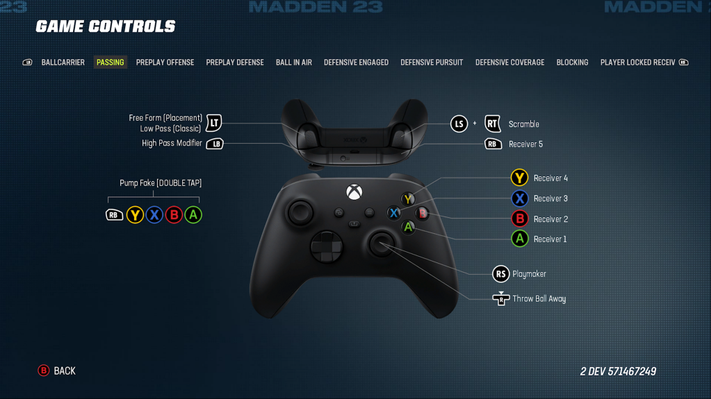 Madden Nfl 23 Controls Settings For Xbox Series X - An Official Ea Site