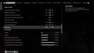 Auto Pass Settings in Game Options