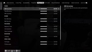 QB Accuracy Settings in CPU Skill