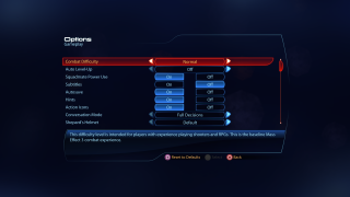 This image shows all the options available in the gameplay menu.