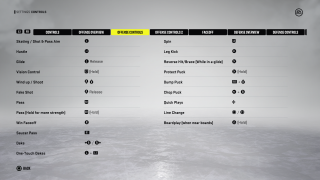 This is a picture of the Offense Controls.