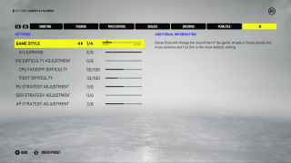 This picture shows the AI Settings listed below.