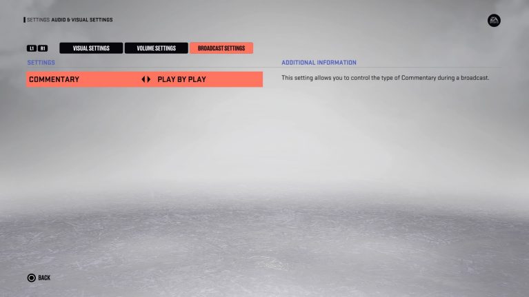 NHL 23 Audio/Visual Settings For PS4 - An Official EA Site