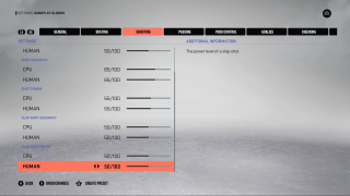 This picture shows the Shooting Settings listed below.