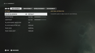 In game screenshot of Colorblind Settings Menu