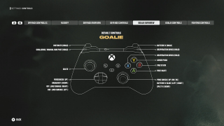 In game screenshot of Goalie Overview