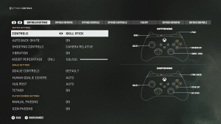 In game screenshot of Controller Settings