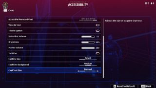 This is a picture of the Audio settings menu.