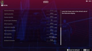 Star Wars video game settings menu (concept) from a Sharpen prompt