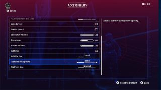 This is a picture of the Audio settings menu. 