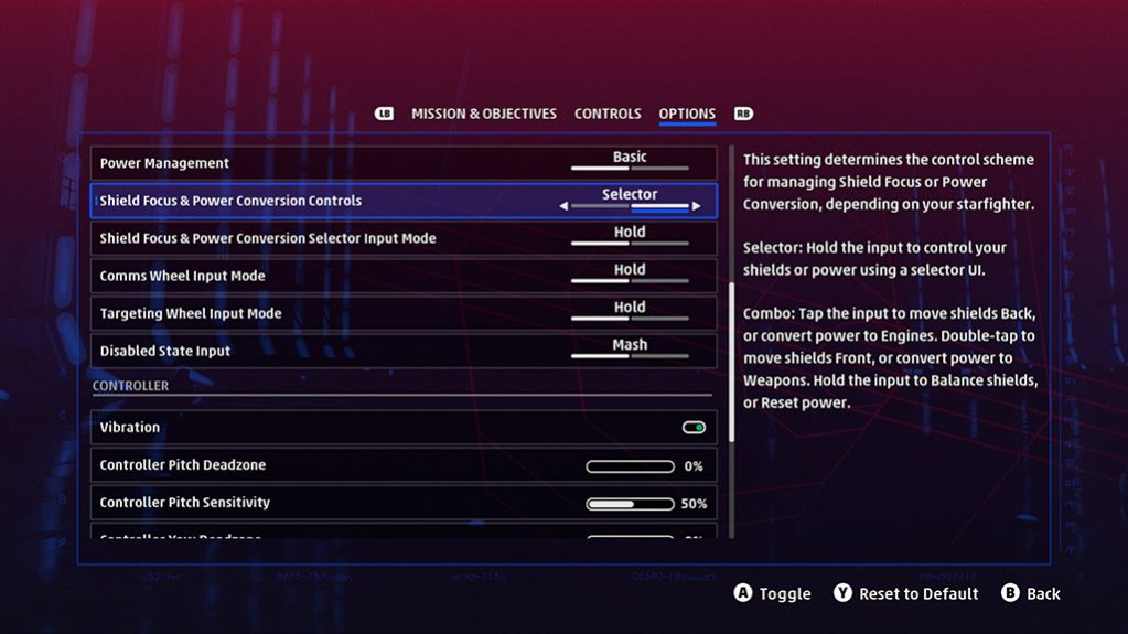 STAR WARS: Squadrons Controller Settings For Xbox One - An Official EA Site