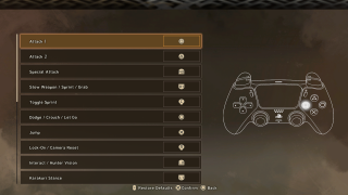 This image shows the Controls settings listed below.