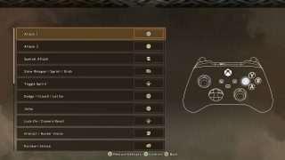 This image shows the Controls settings listed below.