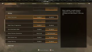 This image shows the Overall settings listed below.