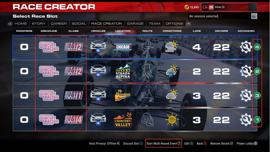 MultiRound Events and More Added to GRID Legends