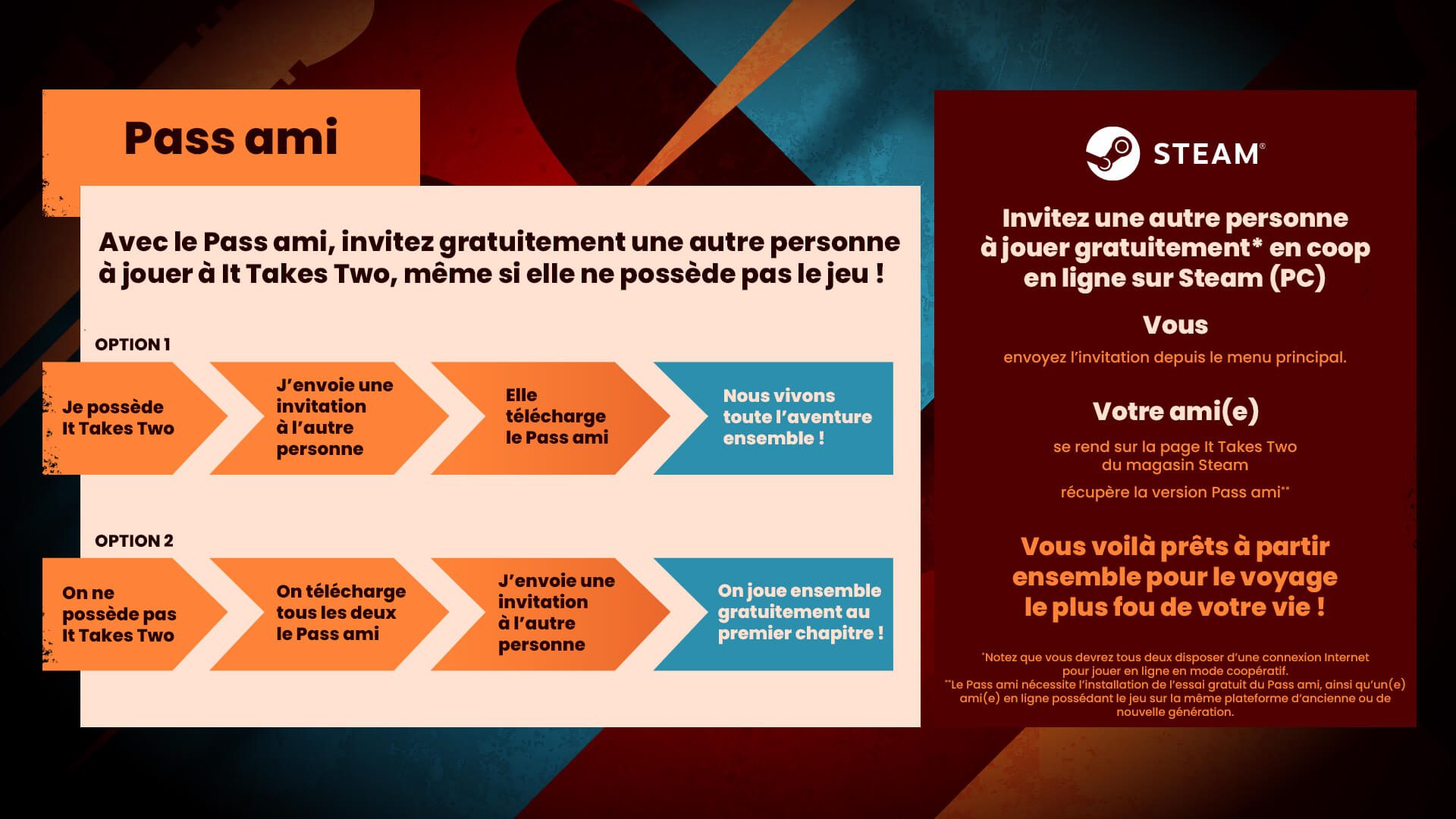 it takes two friend pass