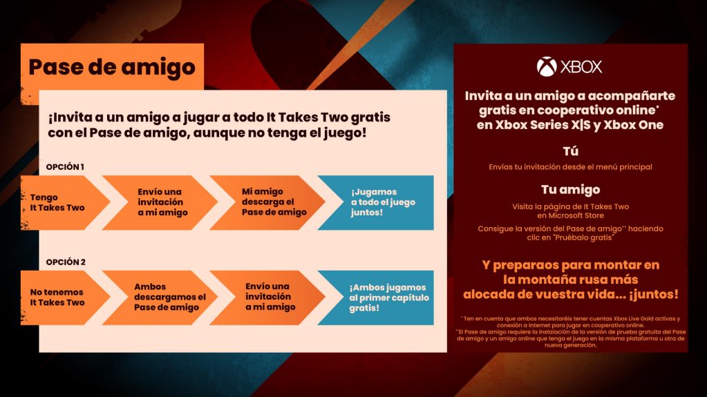 Cómo conseguir el Pase de amigo de It Takes Two en Xbox Series XS y