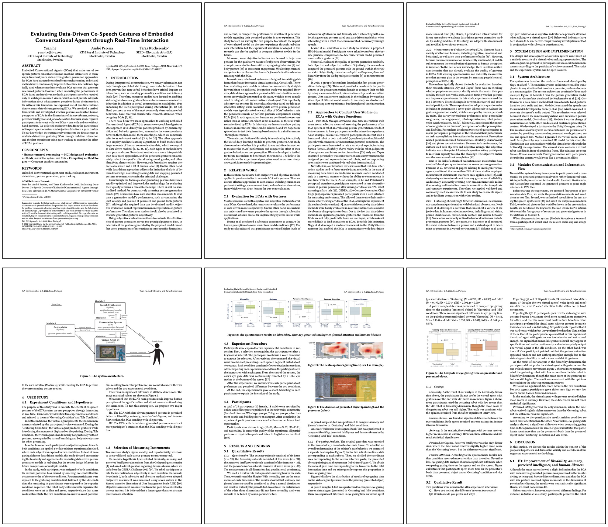 Evaluating Data-Driven Co-Speech Gestures of Embodied Conversational Agents through Real-Time Interaction