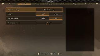 This image shows the Controls settings below.