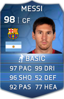 Lionel Messi TOTY FIFA 22 - 98 - Rating and Price