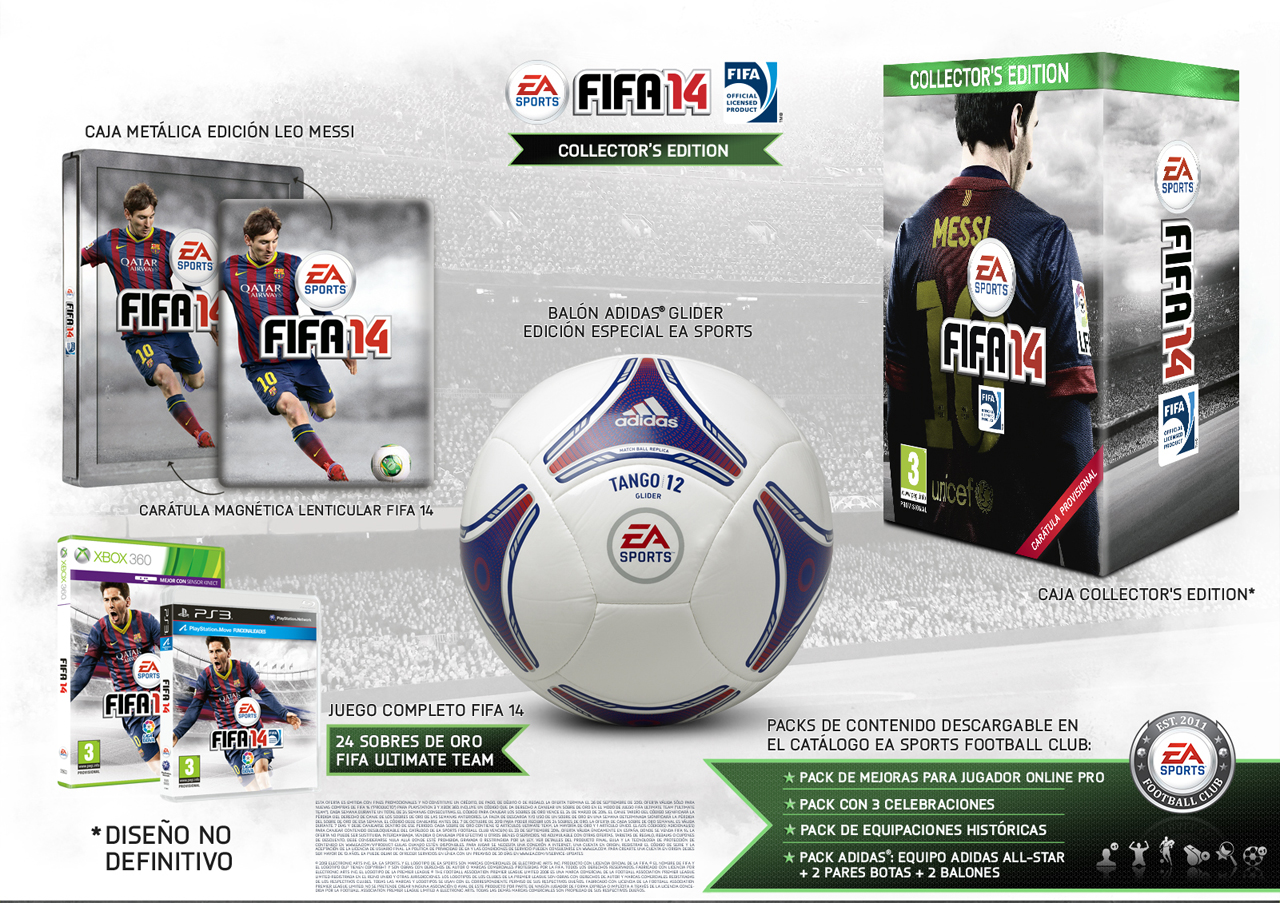 acuerdo coser formar Ediciones especiales de FIFA 14