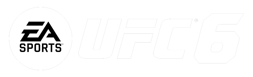 Logotipo de EA SPORTS UFC 6 en blanco