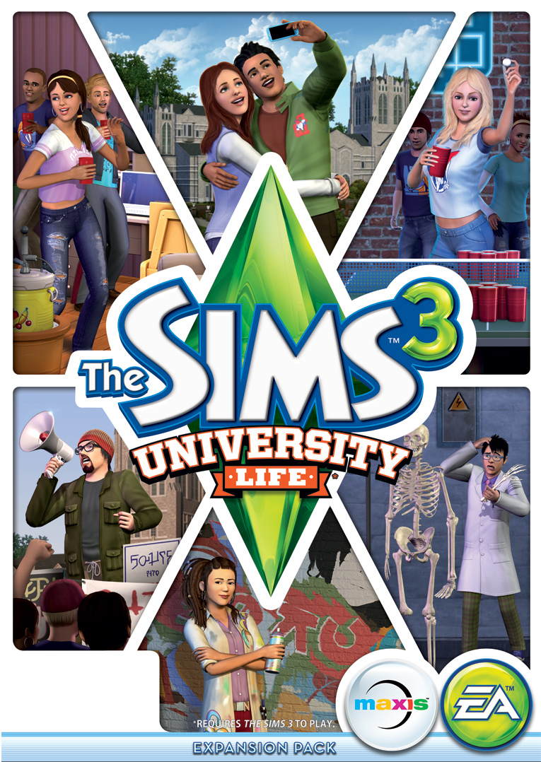 Sims en tercer lugar solución de problemas de la vida universitaria