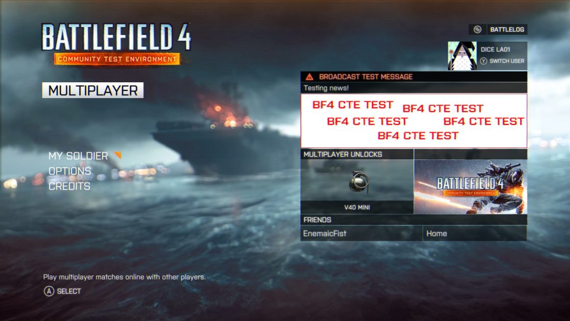 Uitsluiten Vochtigheid Overeenkomend Battlefield 4 CTE Comes to Xbox One