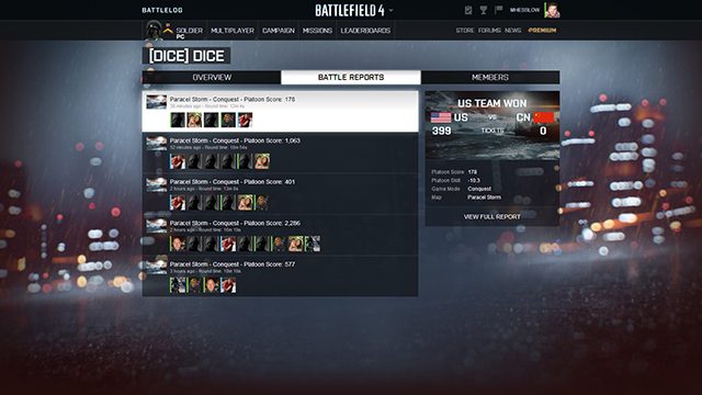 Battlefield 4 details new Battlelog, including in-game overlay and  user-made missions