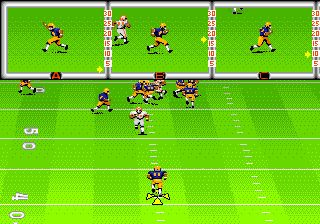 John Madden Football II gameplay (PC Game, 1991) 