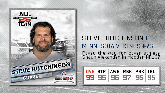 Madden NFL All-25: Guard Steve Hutchinson