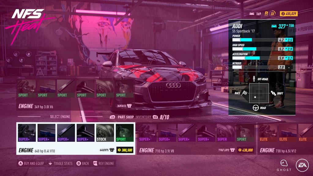 как купить машину в nfs heat