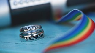 Nikki and Jake’s wedding rings