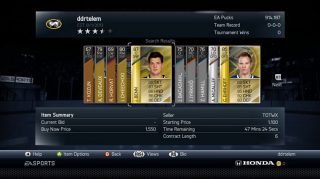 NHL 14 Ultimate Team - Auction House Strategies