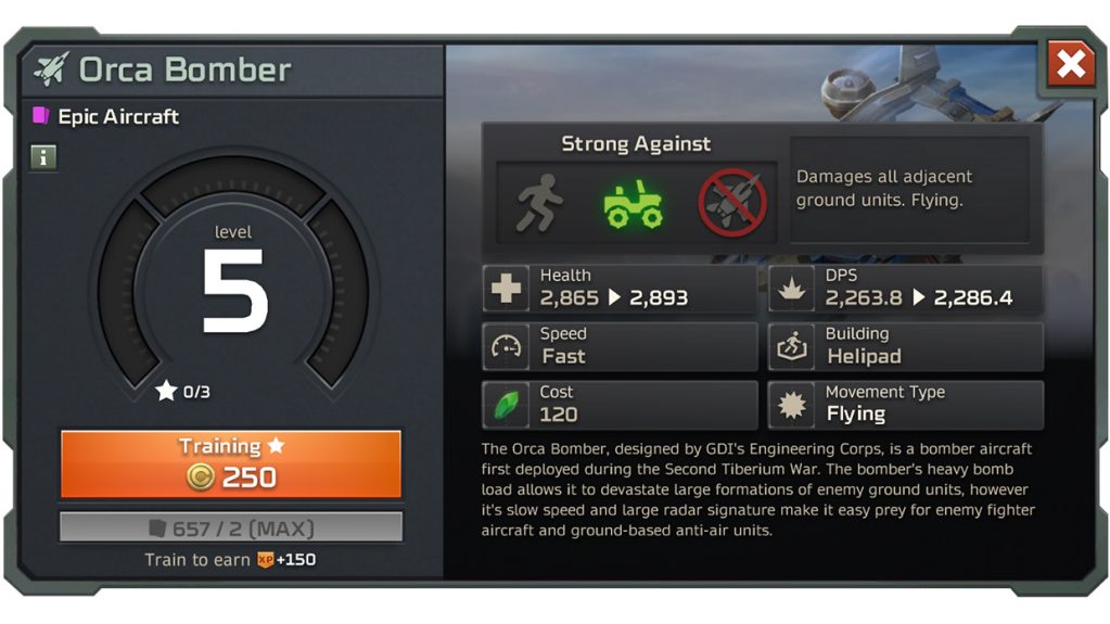 New Unit Showcase Orca Bomber