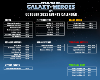 October Events Calendar Preview