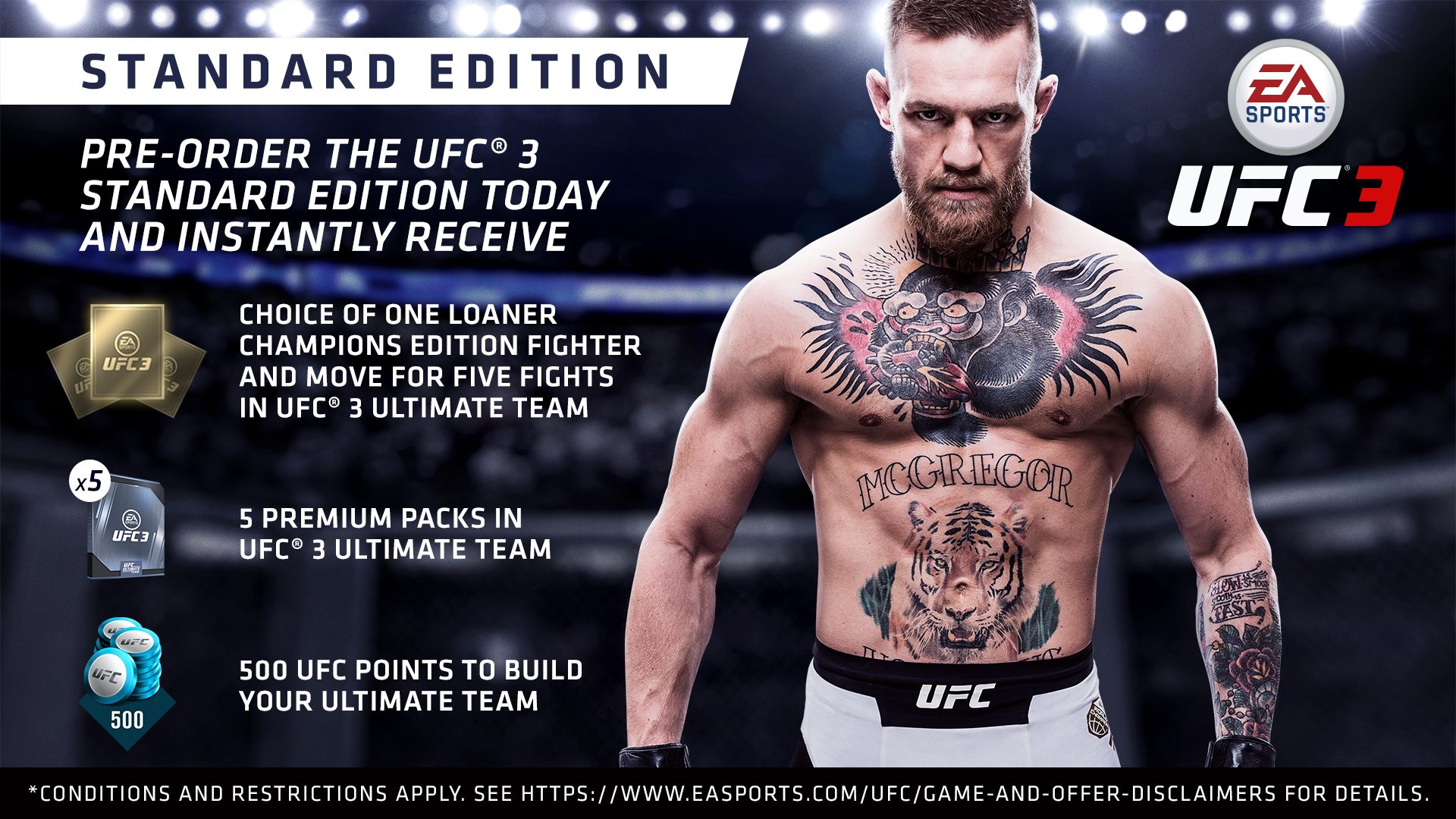 UFC 3 Pre-Order Offers & Release Date - Champions and Standard Edition ...