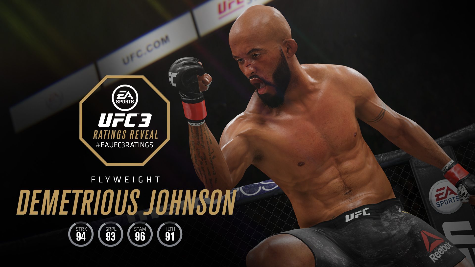 Юфс что это. UFC 3. EA Sports UFC. Джонсон Деметриус в UFC игре. EA UFC 3.