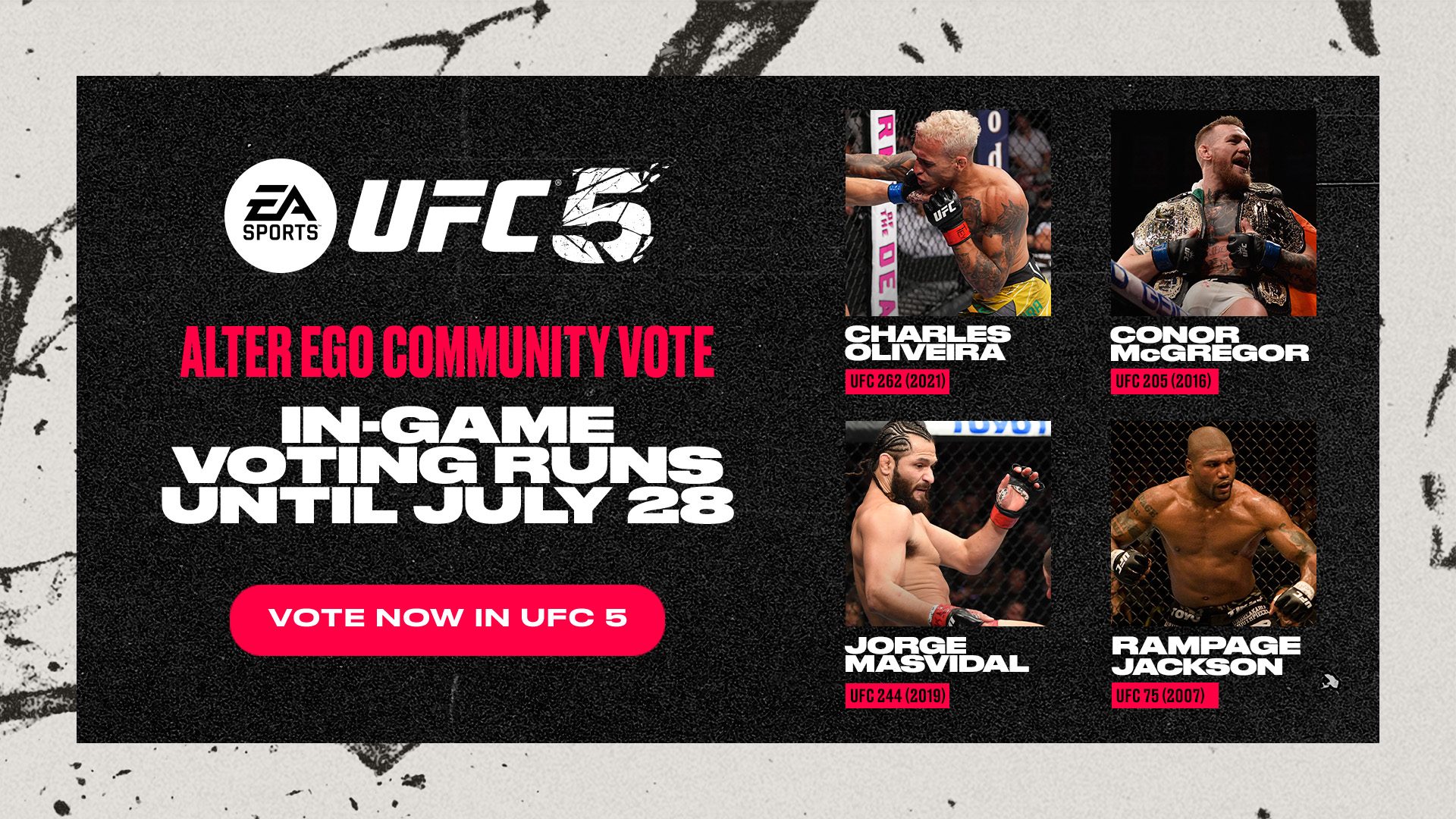 UFC 5 Community Vote Alter Egos are Live