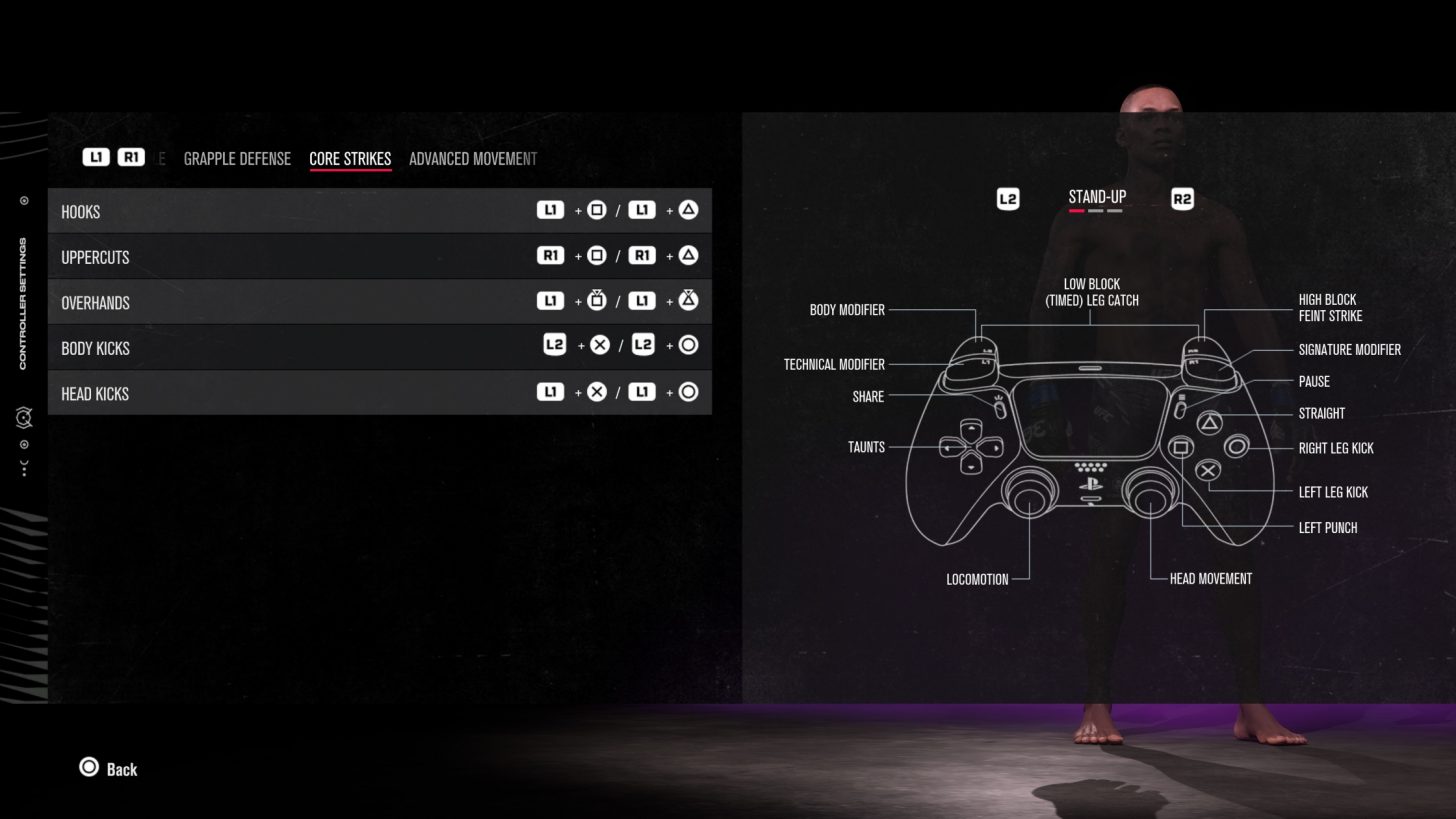 UFC 5 Playstation Controls EA SPORTS