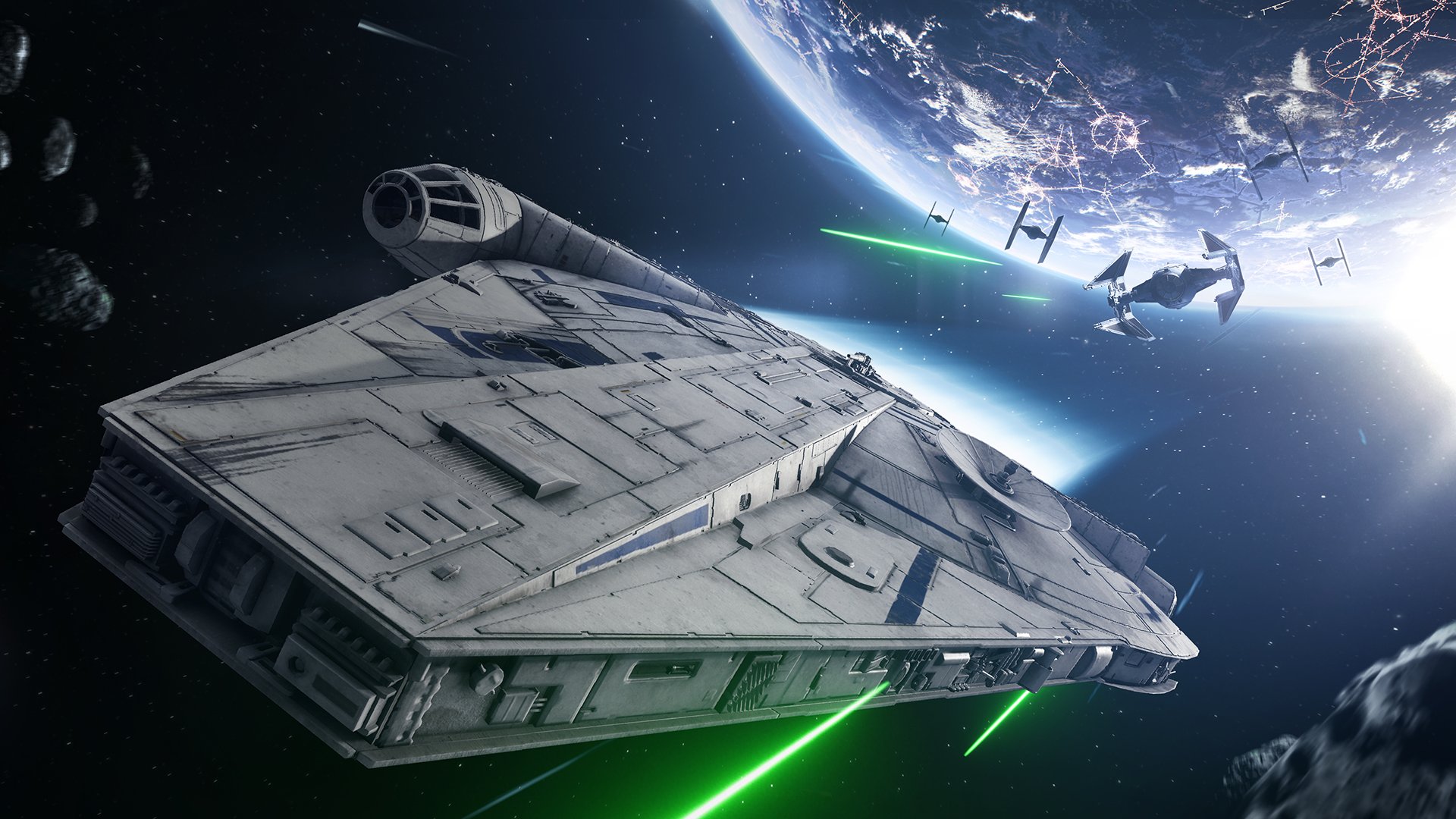 star wars battlefront 2 millenium falcon